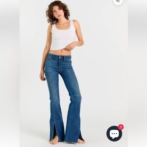 Dark Blue Porter Blue Sustainable  Jolene  Flare Jeans for Women